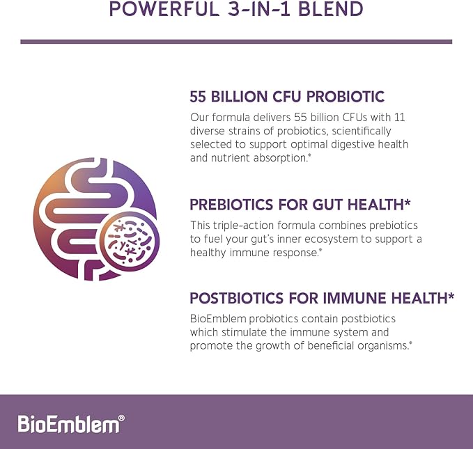 BioEmblem Beauty Probiotics for Women &amp Probiotics for Women &amp Men