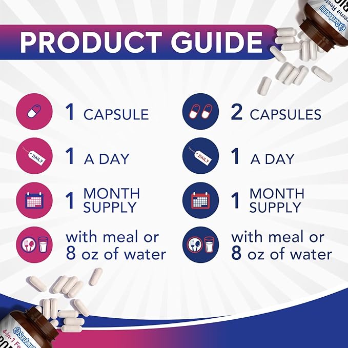 Probiotic Bundle 4-in-1 Feminine Probiotic (30ct) &amp Supreme Restore Probiotic (60ct) 2 Packs Cranberry Vaginal Support GI Tract Balance Vegan Non-Dairy