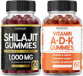 DORADO NUTRITION Shilajit Gummies for Men &amp Women (60CT) and ADK Gummies Vitamin D3 K2 (60 Sugar Free)