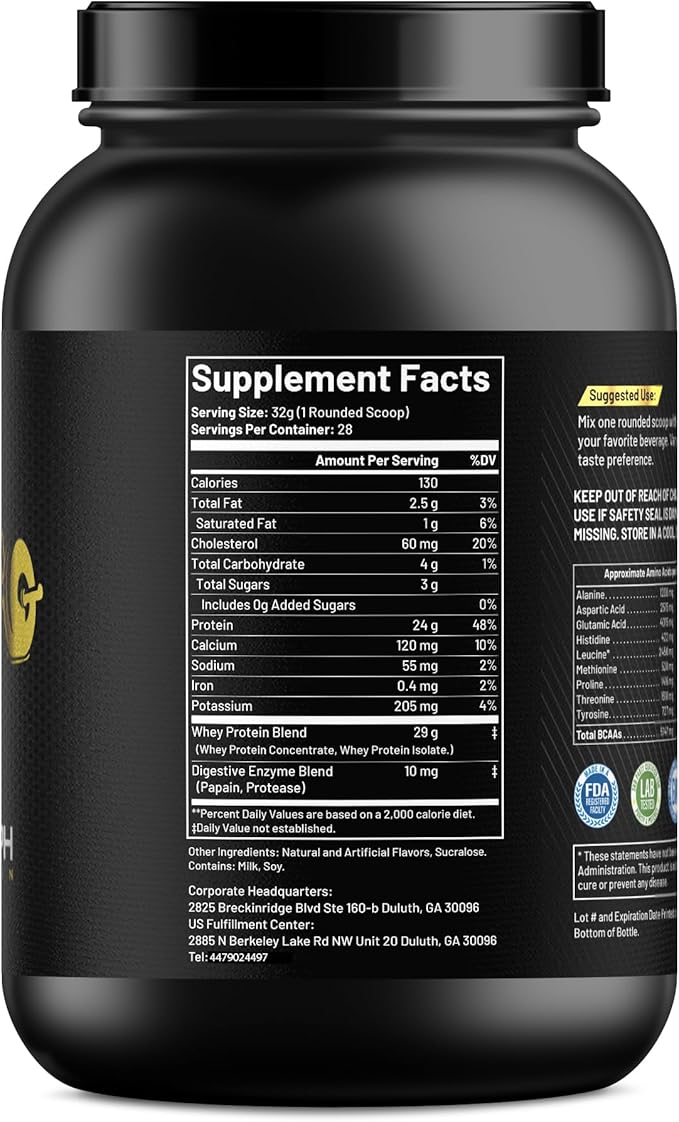 Whey Premium Protein Blend Cookies &amp Cream Milkshake Flavor 28 Servings 5 lbs