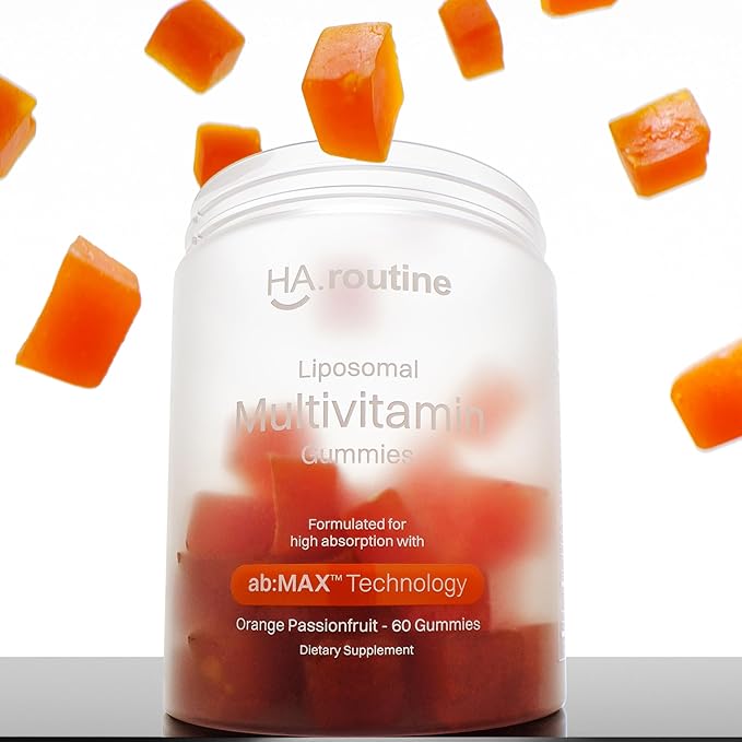 Liposomal Multivitamin Gummies for Men &amp Women Orange Passion Fruit Flavor – 520 mg Liposomal Multi Complex with 14 Vitamins &amp Minerals Immune Support &amp Antioxidant Defense – 30 Servings