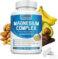 1PCSLumine Organics Magnesium Complex Supplement 1000mg - Advanced 8-in-1 Magnesium Blend - Glycinate Citrate Malate Taurate etc.– High Absorption Formula – Non-GMO 90 Capsules (1B)