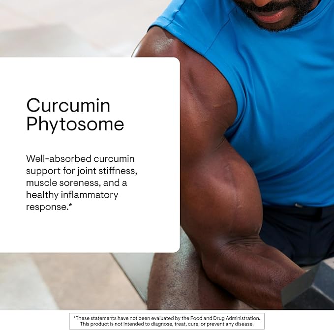THORNE - Curcumin Phytosome 1000 mg (Meriva) - Clinically Studied High Absorption - Supports Healthy Inflammatory Response in Joints Muscles GI Tract Liver Brain &amp Nerves* - 30 Servings