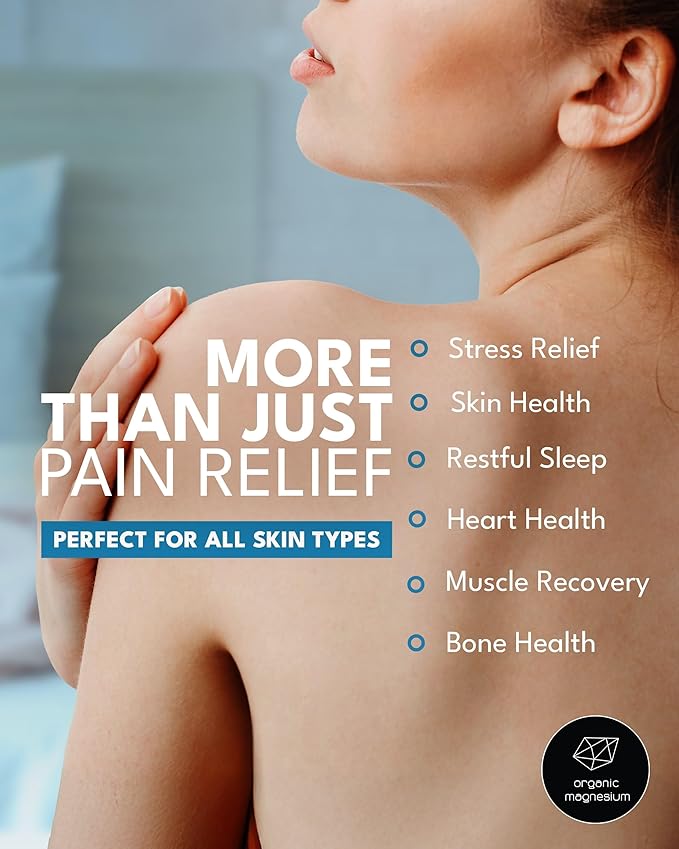 Organic Organic Magnesium Topical Magnesium Oil Spray from Ancient Zechstein - Pure Formula for Feet and Sleep with 105mg Strength - Sore Muscle Relief and Natural Relaxation for Daily Recovery