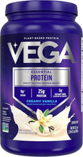 Vega Original Essential Protein - 25g Plant-Based Protein Creamy Vanilla 20 Servings Vegan Non-GMO Drink Mix Smoothie &amp Shake Ready Gluten Free Dairy Free 32.5oz (Packaging May Vary)