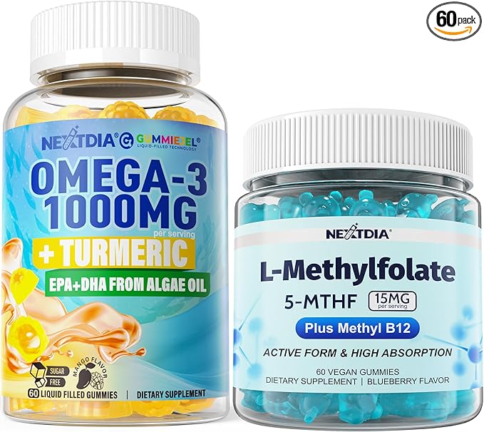 Omega-3 + Turmeric L-MethylFolate Gummies