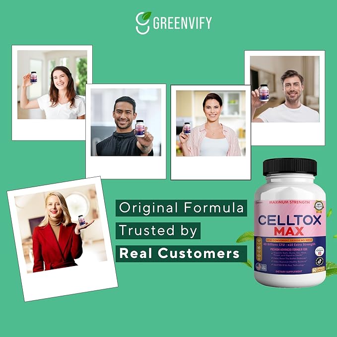 CellTox Max Probiotic Supplement Maximum Strength 40 Billion CFU 60 Capsules 30-Day Supply (3)