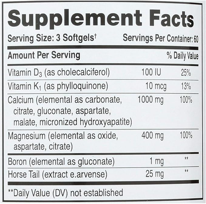 Liquid Calcium with Magnesium - 1000 mg - 180 Softgels
