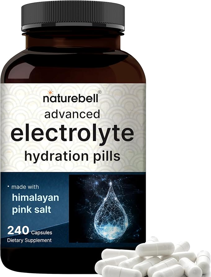 NatureBell CoQ10 400mg with Omega 3 Fatty Acids &amp &amp Advanced Electrolyte Hydration Pills Bundle Pack | Antioxidant Support | Fast Hydrating Keto