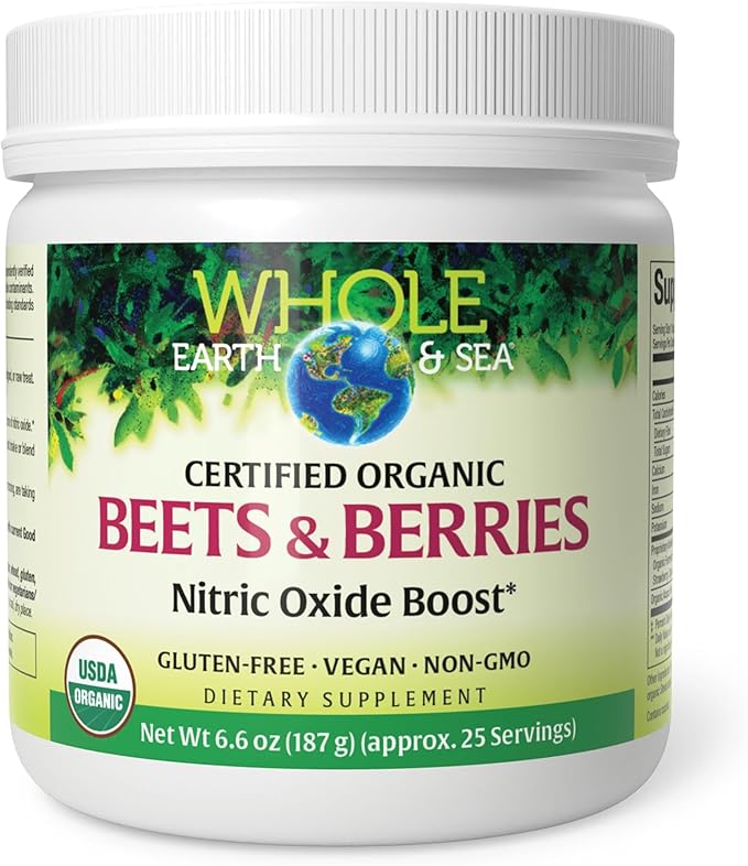 Whole Earth &amp Sea from Natural Factors Beets &amp Berries Antioxidant Boost with Beets Acai &amp More 6.6 oz Powder