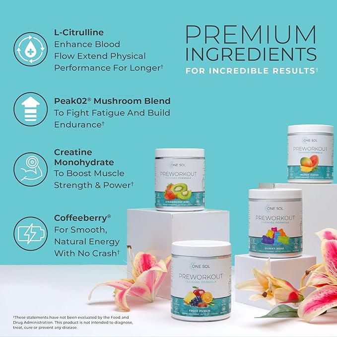 One Sol Protein &amp Pre-Workout Bundle for Women: Plant-Based Energy Focus &amp Recovery with Vegan Protein and Natural Ingredients (Horchata Protein + Strawberry Kiwi Pre-Workout)