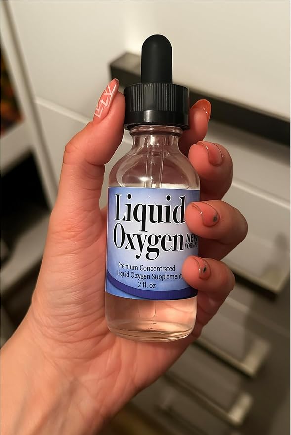 Liquid Oxygen Drops Plus - Premium Supplement for Energy &amp Performance - Boosts Oxygen Levels &amp Endurance - Enhances Vitality &amp Focus New Formula- 2 oz Bottle - Pack of 6