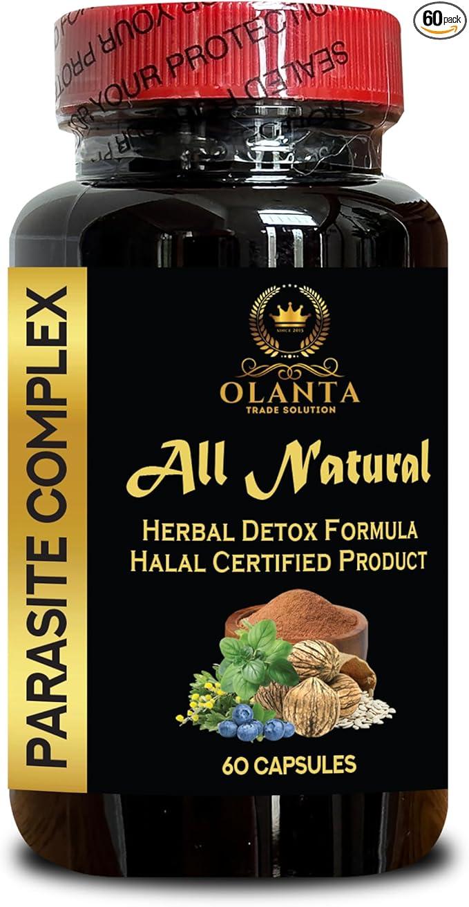 Parasite Complex with Wormwood Black Walnut &amp Cloves - Natural Digestive Health &amp Detox Support - 1 Bottle - GMP-Certified Herbal Supplement for Wellness