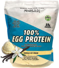 Healthy 'N Fit 100% Egg Protein- Vanilla Ice Cream (2lb): 100% Egg White Protein Plus Natural Peptides. Pure All Naturally Sweetened Protein