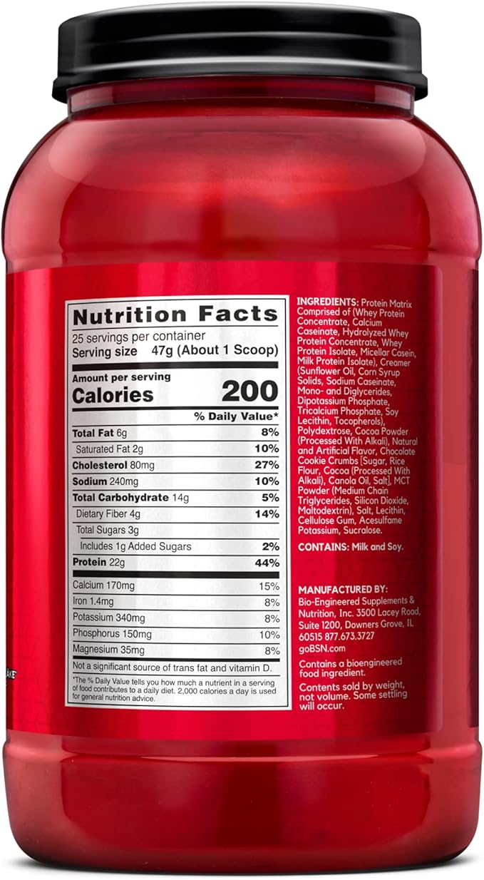 BSN Syntha-6 Whey Protein Powder Cold Stone Creamery- Germanchökolätekäke Flavor Micellar Casein Milk Protein Isolate Powder 25 Servings