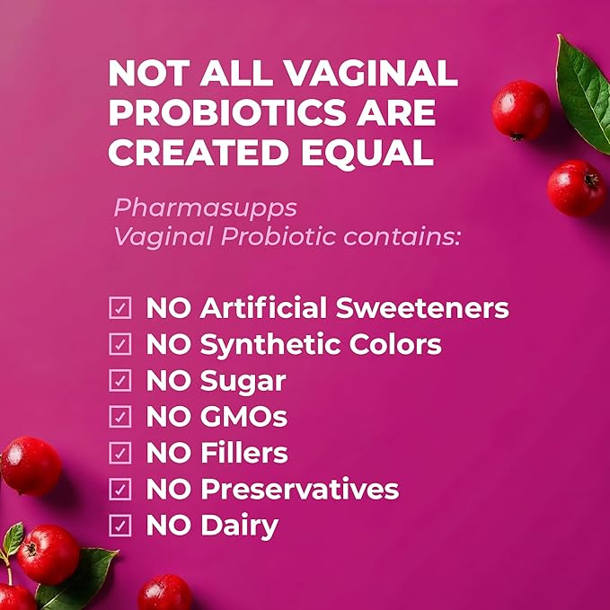 Women’s Probiotic for Vaginal Health | 50 Billion CFU with Probiotics Prebiotic Postbiotics &amp Cranberry for pH Balance UTI Support Yeast Gut Health Odor Dryness &amp Feminine Comfort
