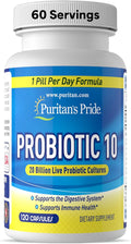 Probiotic 10 with Vitamin D to support immune function* 120 count by Puritan's Pride