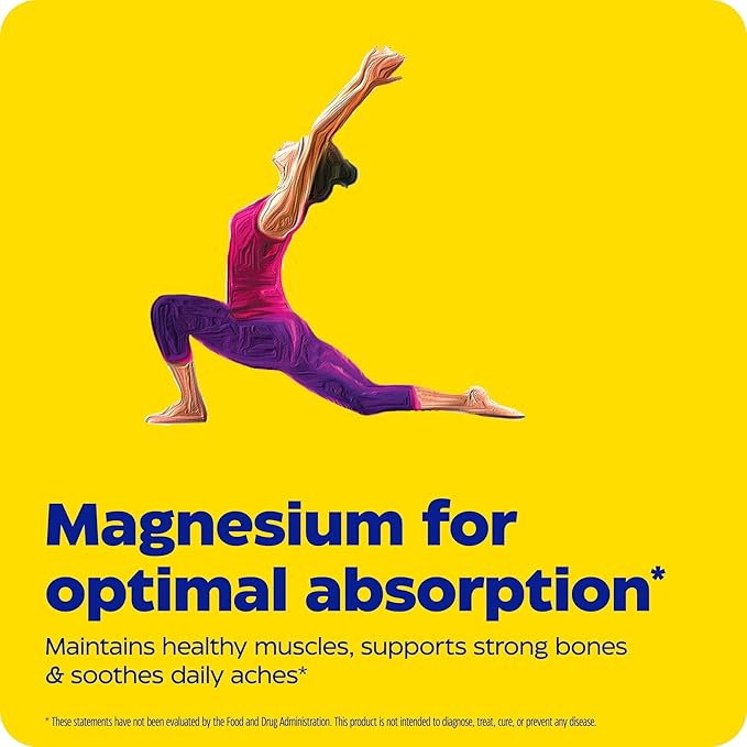 Enzymedica Magnesium Motion with 3 Forms of Magnesium ATA Mg Glycinate Malate Soothes Occasional Aches Supports Bones &amp Muscles 60 Count (Pack of 2)