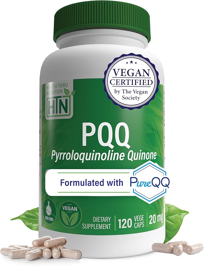 Health Thru Nutrition HTN Ubiquinol + PQQ Bundle: 20mg Pyrroloquinoline Quinone &amp 100mg Kaneka Ubiquinol (120 Servings Each)
