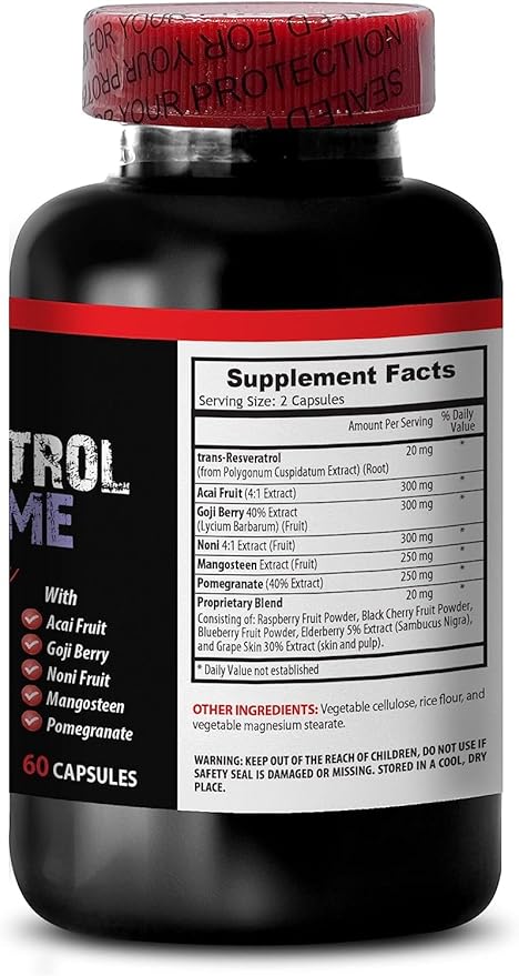 Antioxidant plus - anti-aging pill - SUPREME RESVERATROL 1200MG - resveratrol plus resveratrol supplement organic trans resveratrol supplement organic grape juice supplement 2 bottles 120 capsules