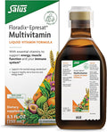 Floradix Epresat Adult Liquid Multivitamin - Herbal Supplement - Daily Supplement with Vitamin A D B6 Milk Thistle &amp More - Supports Energy &amp Liver Health - Vegetarian Non-GMO - 8.5 fl oz
