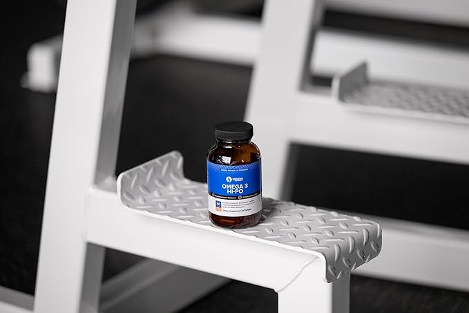 Designs for Sport Omega 3 HI-PO - High-Potency Triglyceride Fish Oil - 1500 mg Omega-3 with 750 mg EPA &amp 750 mg DHA - No Fishy Aftertaste - 60 Softgels