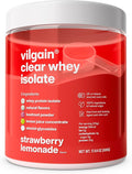 Clear Whey Isolate Fresh Fruity Protein Flavour Sweetened with Stevia Over 85% Protein Natural Ingredients No Artificial Flavours and Dyes (17.64 oz) (Strawberry Lemonade)