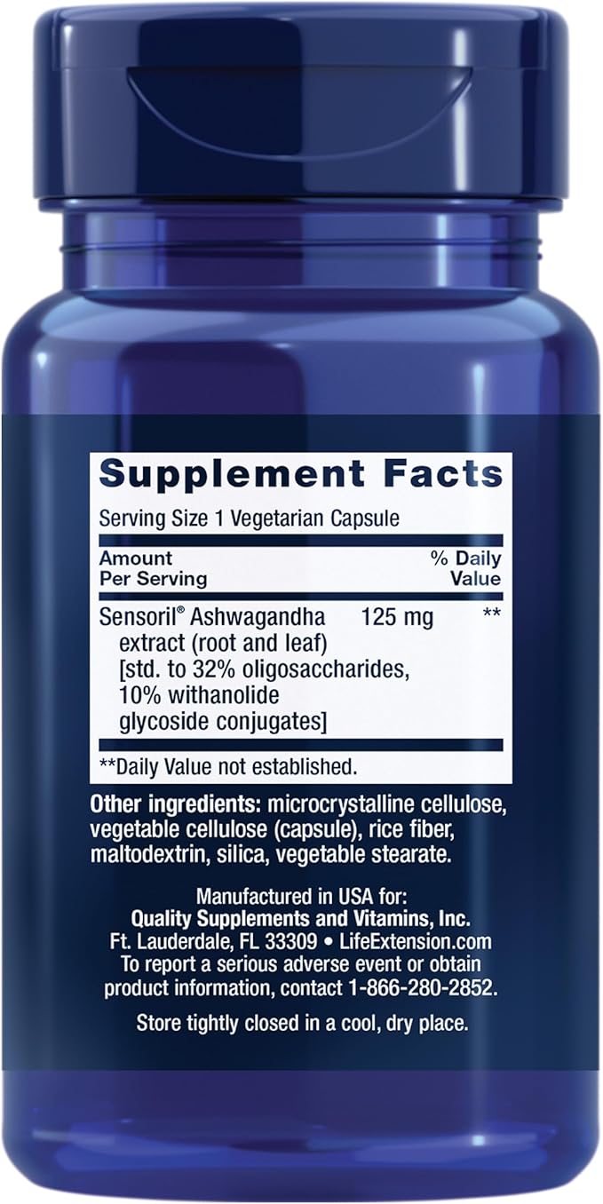 Life Extension One-Per-Day Multivitamin 60 Tablets and Optimized Ashwagandha 60 Capsules Bundle