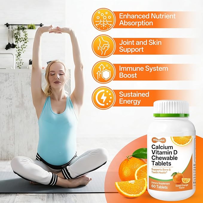 Iron Folic Acid &amp Calcium Vitamin D3 Magnesium Supplement | Supports Red Blood Cell Bone &amp Muscle Health | 60 Tablets Gentle Elemental Composition with 400mcg Folic Acid