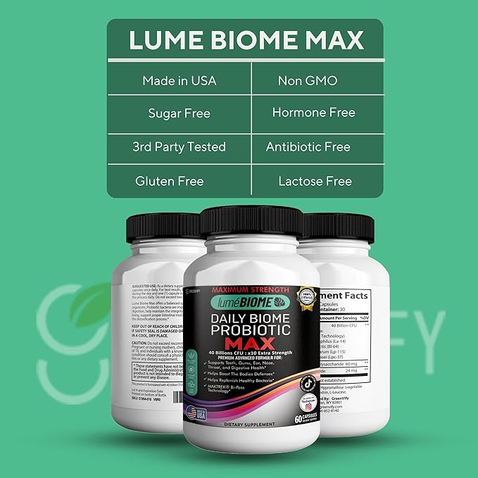 Daily Biome Probiotic Max 40 Billion CFU Maximum Strength 60 Capsules 30-Day Supply (2)