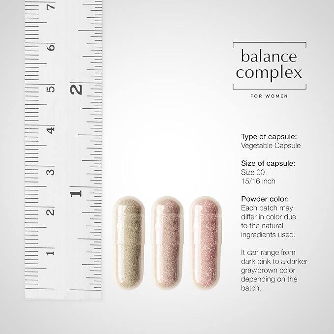 Balance Complex 17-in-1 Vaginal Health 100 Billion Probiotics for Women pH Balance with Cranberry &amp D-Mannose | Promote Urinary Tract Health for Vaginal Odor &amp Vaginal Flora 60 Capsules (Pack