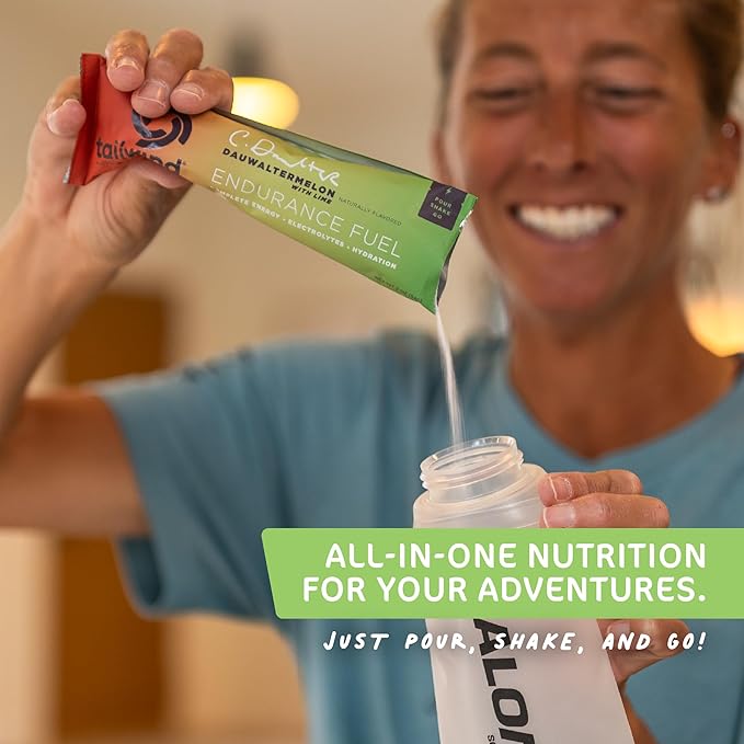 Tailwind Nutrition Endurance Fuel Grab-and-Go Sports Drink Powder Mix with Electrolytes Non-GMO Free of Soy Dairy and Gluten Vegan-Friendly Dauwaltermelon Pack of 12