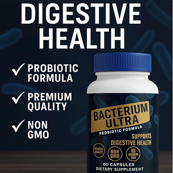 Bacterium Natural Product Vegetarian Capsules General Well-Being - 60 Count - Ultra - allnatural - Pack of 1