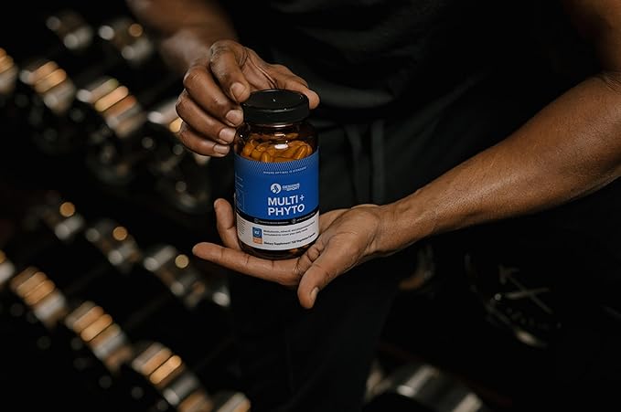 Designs for Sport Multi Plus Phyto - Comprehensive Multivitamin &amp Phytonutrient Blend - Nutrition for Athletes - Highly Absorbable Vitamins Minerals &amp Plant-Based Compounds - 120 Capsules