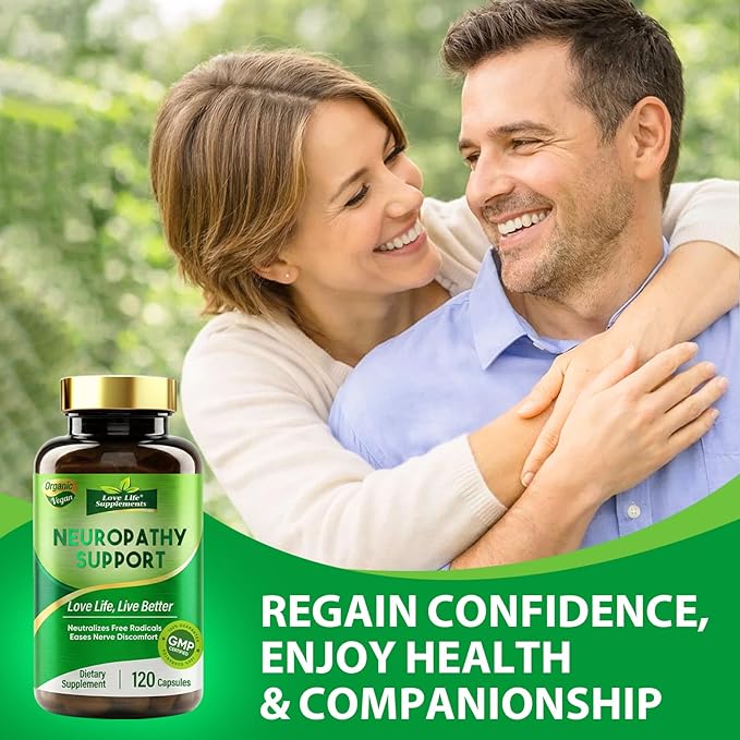 Nerve Savior for Neuropathy Nerve Health Support with 600mg Alpha Lipoic Acid Benfotiamine &amp B12 Comprehensive Formula for Peripheral Comfort in Hands Feet Legs Back &amp Neck 120 Capsules