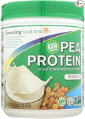 2 Pack of Growing Naturals Yellow Pea Protein - Original - 16 oz - Gluten Free - Dairy Free - Vegan