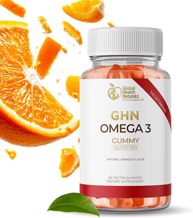 Vegan Omega 3 Gummies – Flaxseed Oil Omega 3 6 9 ALA - Pectin-Based Chewable Supplement for Adults - Natural Orange Flavor - Non-GMO Gluten-Free Gelatin-Free -30 Servings