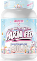 Axe &amp Sledge Farm Fed 100% Whey Protein Isolate | 25g Protein | Low Carb Low Sugar Soy Free Gluten Free | Protein Powder for Men and Women | Keto | Made in The USA | 28 Servings Marshmallow Mi