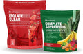 NutraOne Complete Superfoods Stick Pack + IsolateOne Clear Whey Isolate Bundle – Daily Multivitamin + Clean Clear Protein for Whole-Body Wellness &amp Muscle Recovery