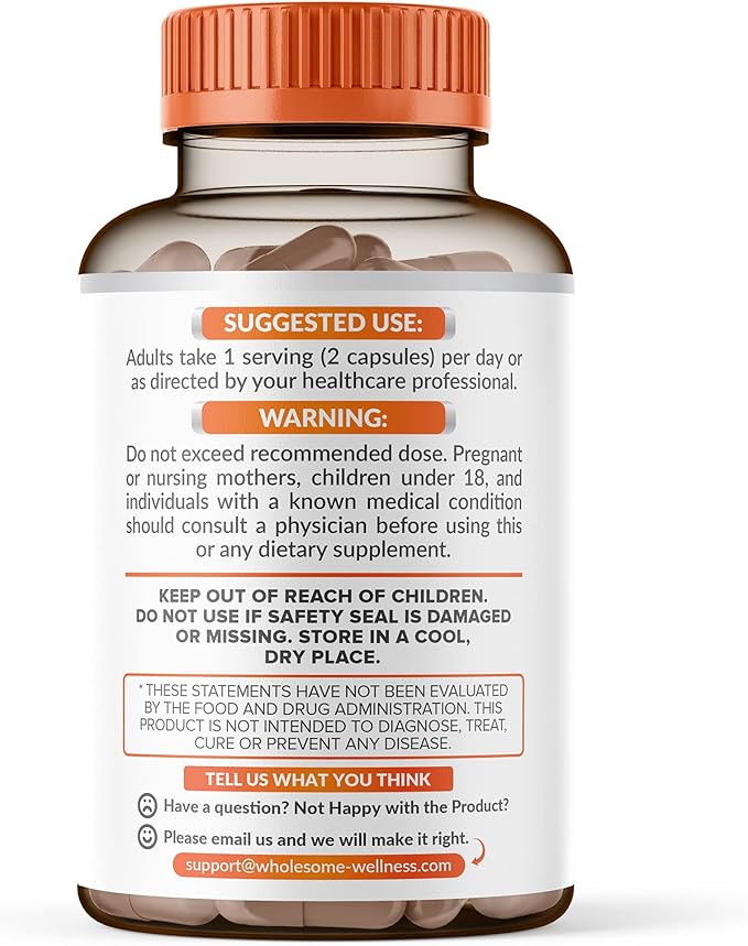 Wholesome Wellness Liposomal Vitamin C Capsules (200 Pills 1500mg Buffered) High Absorption Immune System &amp Collagen Booster High Dose Fat Soluble Immunity Support Ascorbic Acid Natural Vegan