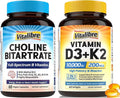 D3K2 and Choline Bitartrate Supplements