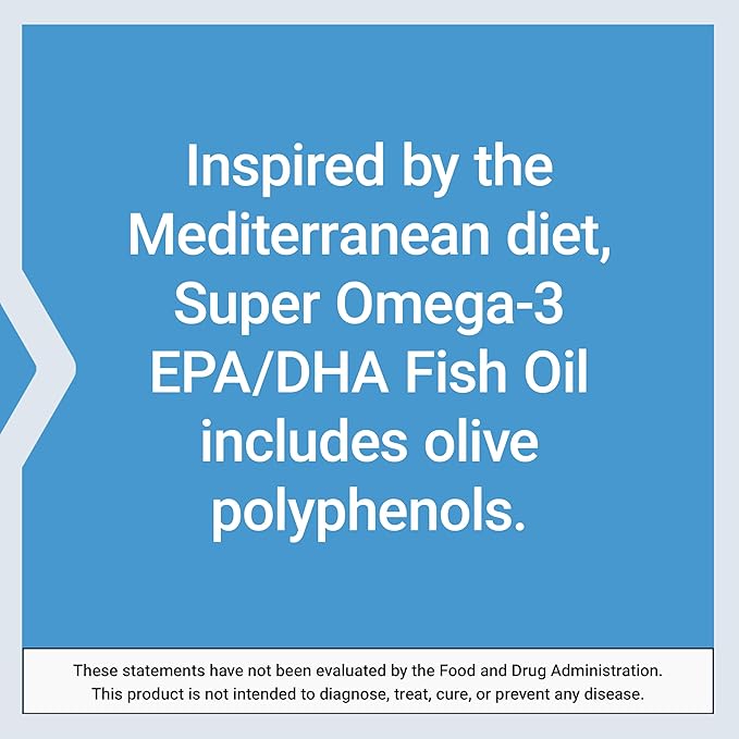 Life Extension Super Omega-3 EPA/DHA Fish Oil Sesame Lignans &amp Olive Extract – Cognitive Health Cholesterol Health Support Gluten-Free Non-GMO 120 Softgels