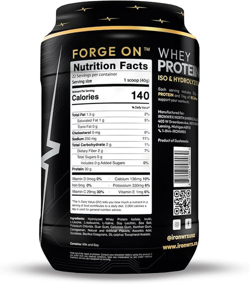 100% Hydrolyzed Whey Protein Isolate | 30g Protein 7.4 g BCAAs | French Vanilla | Informed Sport Certified Banned Substance Free | Low Carb Keto Friendly Fast Absorbing Powder | 22 Servings