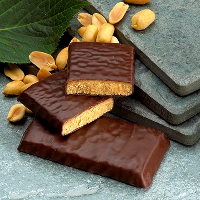 Nutmeg State Nutrition - High Protein Snack Bars 10g Protein 160 Calories Low Sodium 18g Carbs 1g Fiber 7 Servings Per Box (Peanut Butter Crunch)