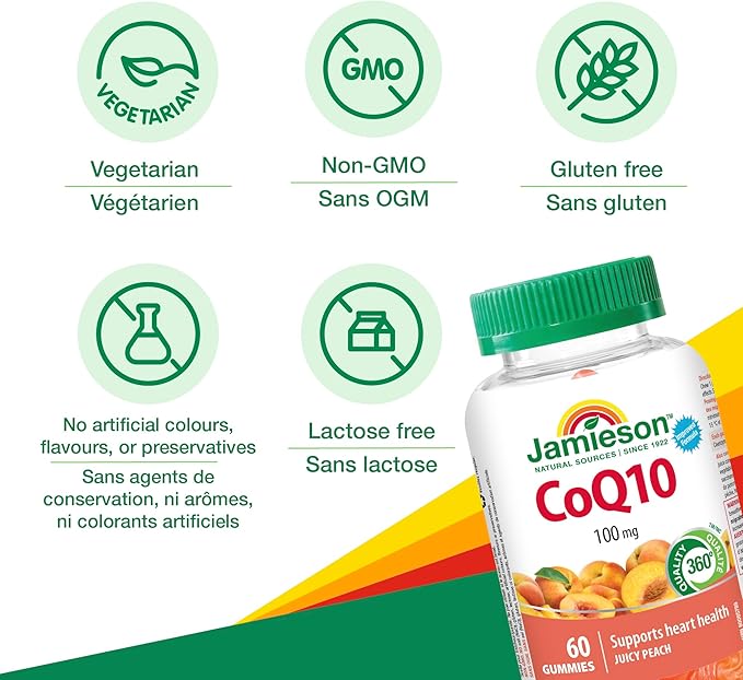 Jamieson CoQ10 100 mg 60 Gummies