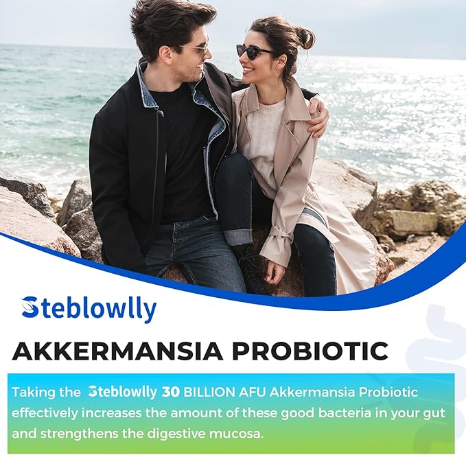 Akkermansia Probiotic Live Strain Probiotics for Women &amp Men Akkermansia Muciniphila for Gut Health Digestive Metabolic* Immune with Chromium Green Tea Leaf 60 Probiotic Capsule