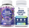 Mens Multivitamins Gummies &amp Brain Supplements for Memory &amp Focus Bundle