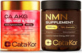 NMN Supplement 1000mg &amp Calcium AKG Complex - NAD+ Supporing Supplement with TMG Quercetin &amp MSM Hyaluronic Acid &amp Biotin Collagen Support Beauty Complex
