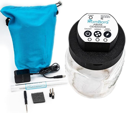 AirMix Colloidal Silver Generator Kit + 3pc 12ga 6 Spare Silver Pair