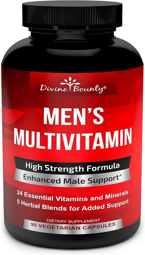 Divine Bounty D-Mannose Capsules &amp Mens Multivitamin Bundle